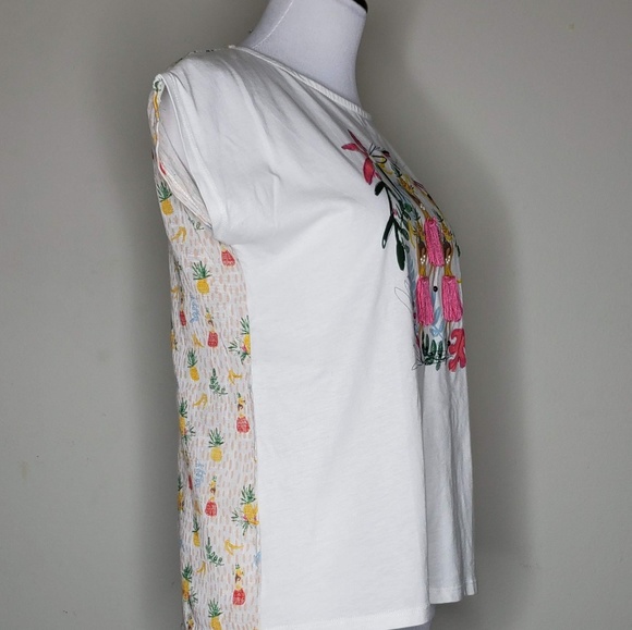 Hawaiian Pineapple Embroider Top - Picture 4 of 5